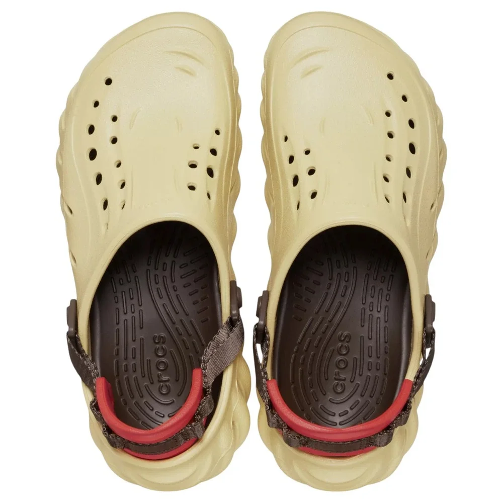 Crocs Unisex Echo Clog Sandal Sesame Adult Men's Size 12 / Women's Size 14
